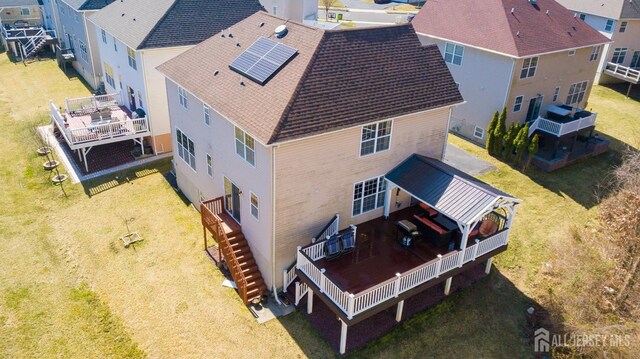 345 Morning Glory Dr, Monroe, NJ 08831 - aerial perspective of suburban area