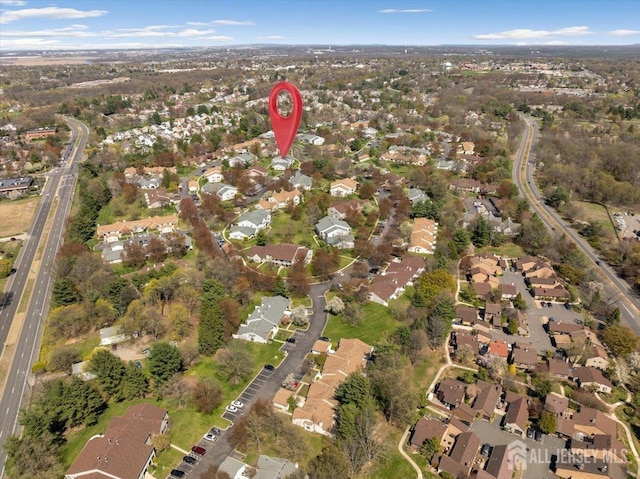 135 Hatfield Ln, East Brunswick, NJ 08816 - drone / aerial view with a residential view