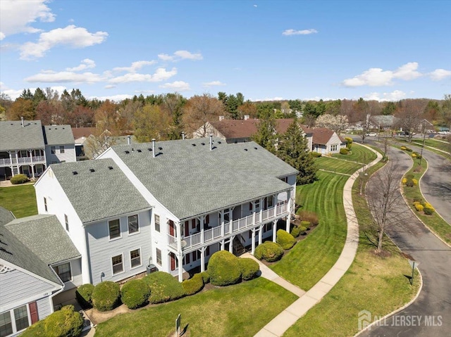135 Hatfield Ln, East Brunswick, NJ 08816 - drone / aerial view with a residential view