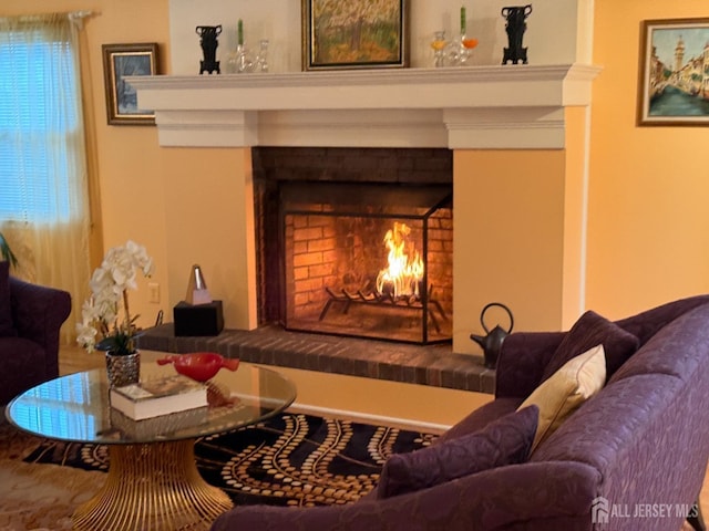 17 SE Candle Ln, East Brunswick, NJ 08816 - interior space with a brick fireplace