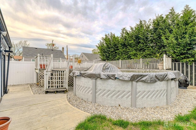 view of patio / terrace with a fenced backyard