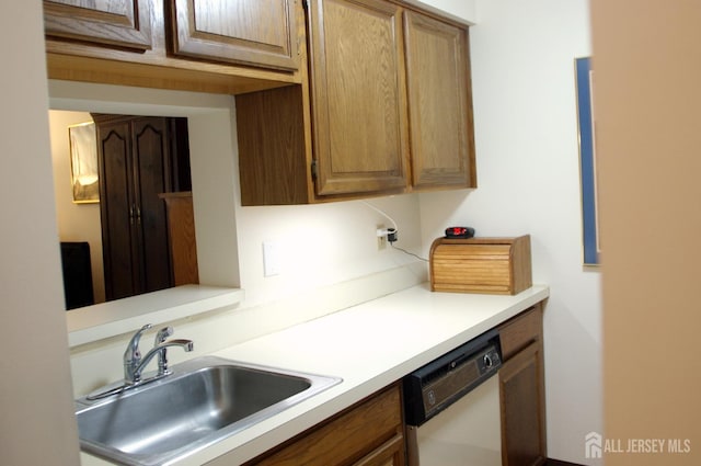 422 Ravens Crest Dr, Plainsboro, NJ 08536 - kitchen featuring a sink, dishwasher, and light countertops