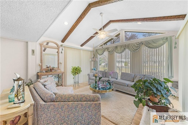 180 Mimosa Plz Unit 180A, Monroe, NJ 08831 - living area with ceiling fan, wood finished floors, and a textured ceiling