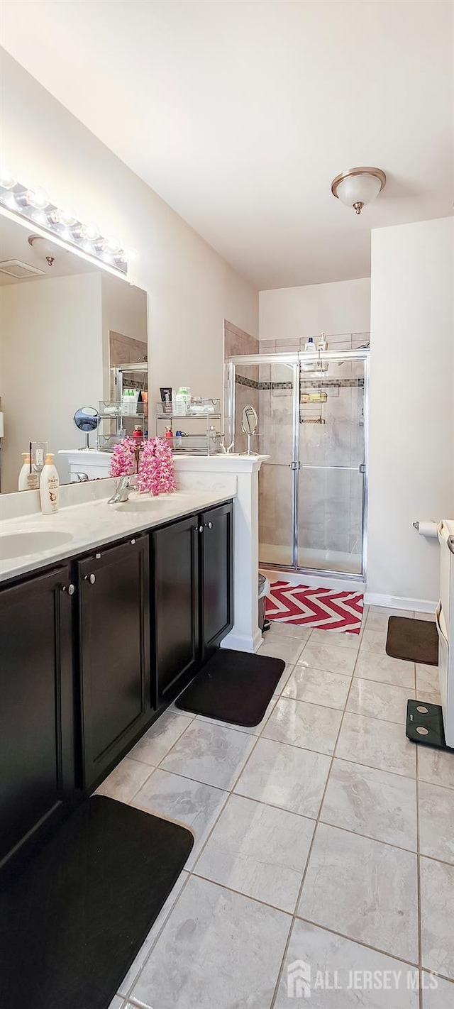 548 E Celebration Way E, South Plainfield, NJ 07080 - full bathroom featuring vanity and a shower stall
