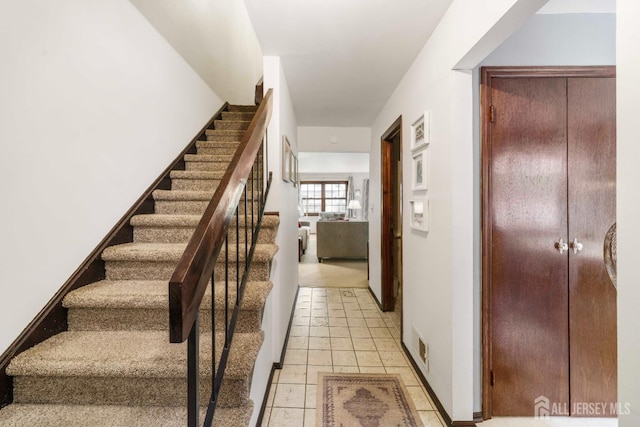 77 Highview Dr, Woodbridge Proper, NJ 07095 - stairway featuring tile patterned floors