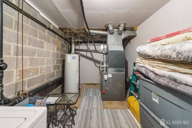 77 Highview Dr, Woodbridge Proper, NJ 07095 - utility room with water heater and washer / clothes dryer