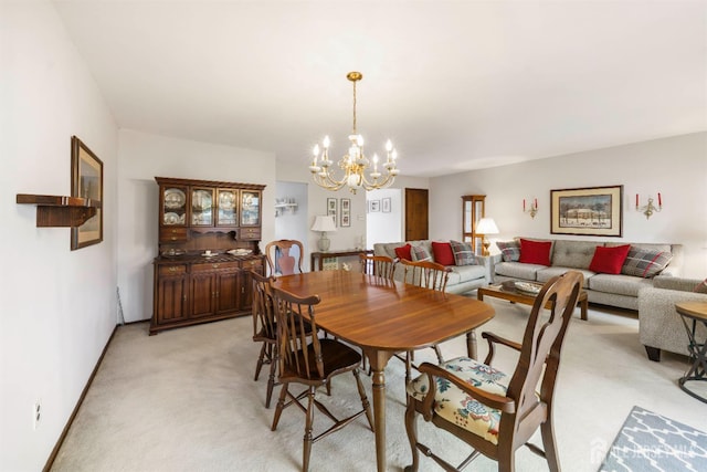 77 Highview Dr, Woodbridge Proper, NJ 07095 - dining room featuring a chandelier and light colored carpet