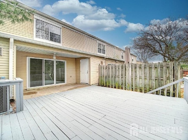 308 Pewter Ct, Old Bridge, NJ 08857 - wooden deck featuring fence