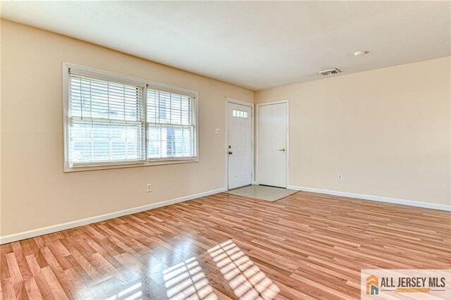 entryway with light wood-type flooring