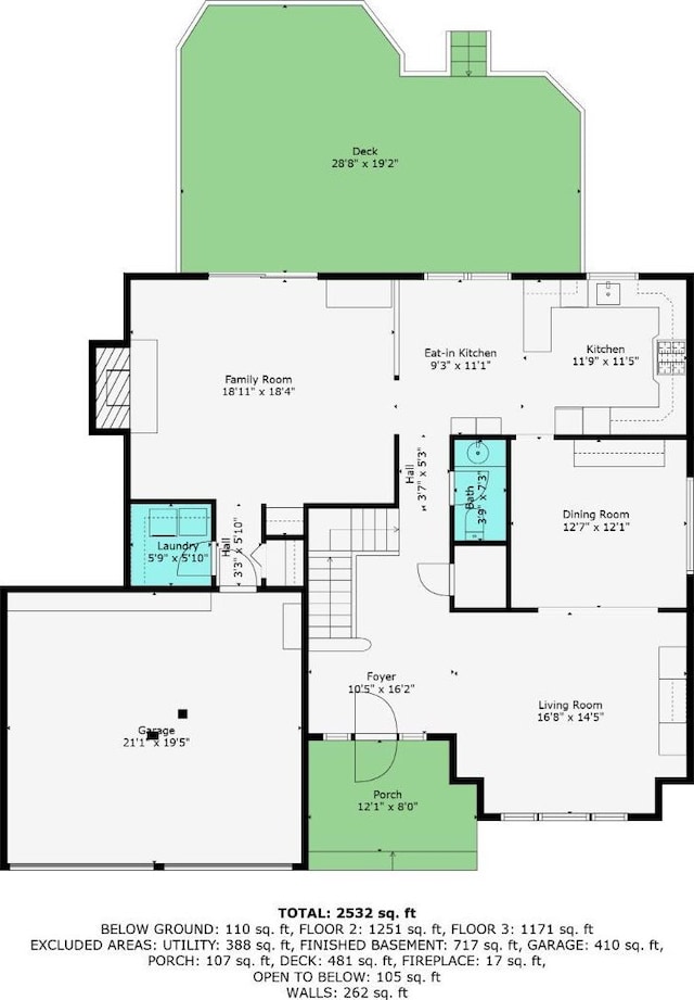 89 King St, Edison, NJ 08820 - view of room layout