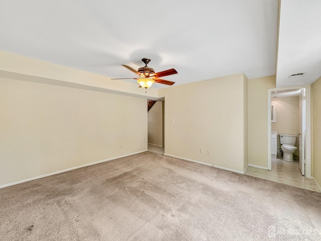 12 Dana Estates Dr, Old Bridge, NJ 08859 - spare room with ceiling fan, light colored carpet, and baseboards