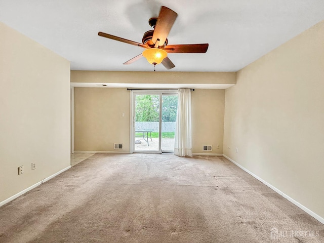 12 Dana Estates Dr, Old Bridge, NJ 08859 - empty room featuring ceiling fan, baseboards, and carpet
