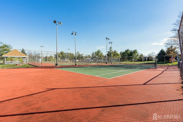 153 Concordia Cir Unit D, Monroe, NJ 08831 - view of tennis court with a gazebo