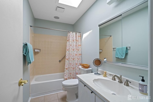 339 Quinton Dr Unit 339C, Monroe, NJ 08831 - bathroom with tile patterned flooring, vanity, toilet, and shower / tub combo with curtain
