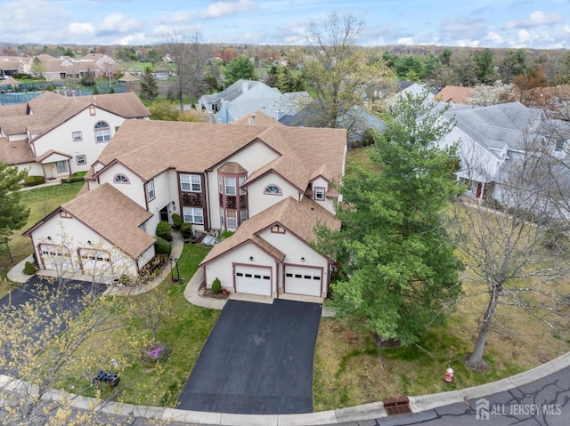 bird's eye view featuring a residential view
