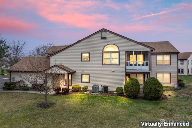 16 Andrew Johnson Dr Unit C, Monroe, NJ 08831 - back of property with central air condition unit and a yard