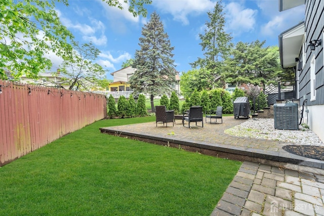 374 Nottingham Way, Union Twp, NJ 07083 - view of yard with cooling unit and a patio