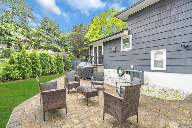 374 Nottingham Way, Union Twp, NJ 07083 - view of patio featuring cooling unit and grilling area