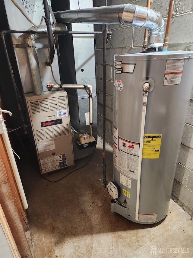 utilities featuring water heater