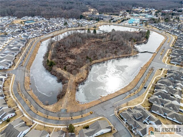 drone / aerial view featuring a residential view