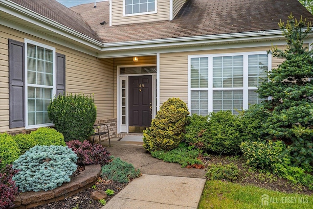 249 Spring Meadow Way, Monroe, NJ 08831 - property entrance with roof with shingles