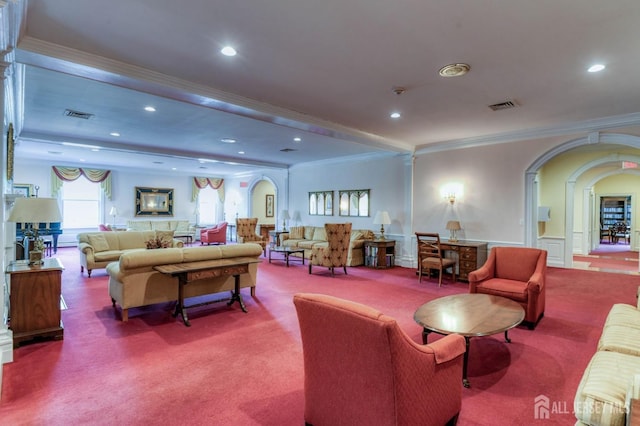 common area featuring visible vents