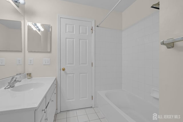 97 Osprey Dr, Old Bridge, NJ 08857 - bathroom featuring tile patterned floors, vanity, and shower / washtub combination