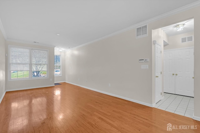 97 Osprey Dr, Old Bridge, NJ 08857 - spare room featuring light wood-style floors and crown molding