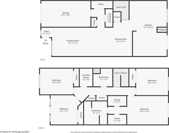 97 Osprey Dr, Old Bridge, NJ 08857 - view of room layout
