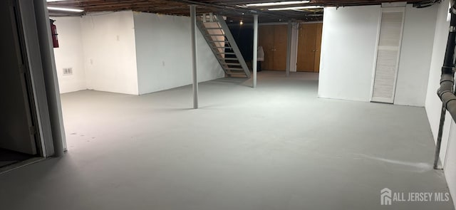 view of basement