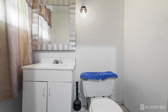 309 1st St, Keyport, NJ 07735 - half bath featuring toilet and vanity