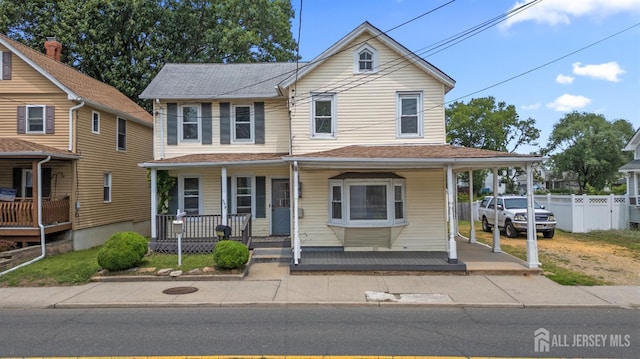 309 1st St, Keyport, NJ 07735 - view of front facade with covered porch