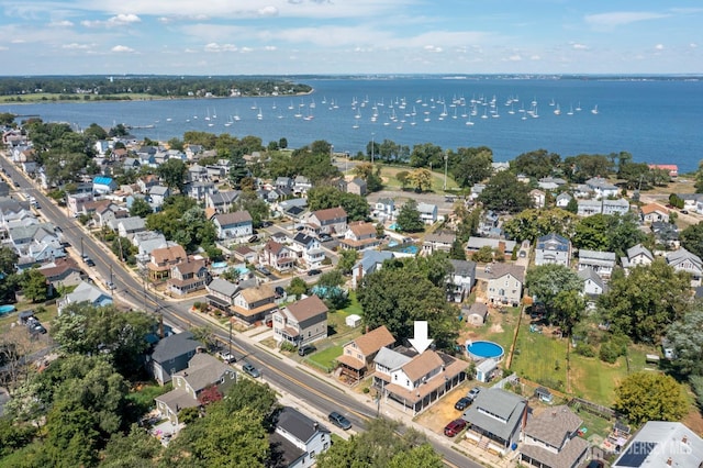 309 1st St, Keyport, NJ 07735 - aerial overview of property's location with nearby suburban area