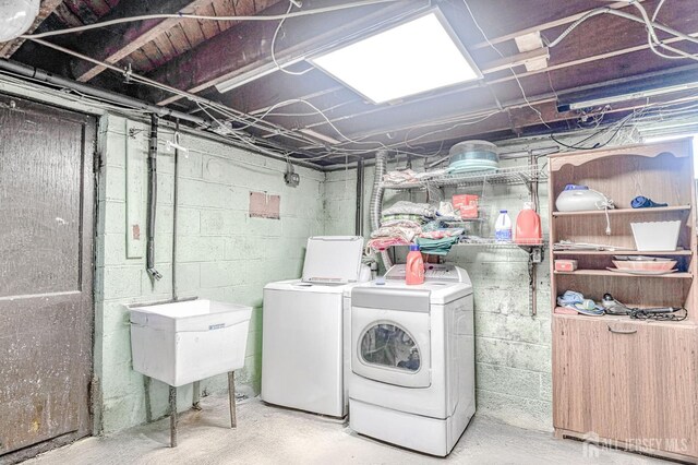 2 Bradley Dr, Edison, NJ 08817 - laundry room with separate washer and dryer