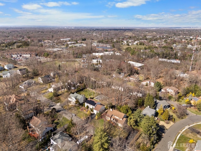 drone / aerial view with a residential view