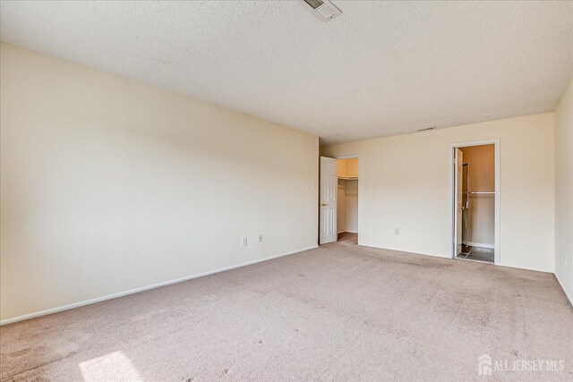 223 Edison Glen Ter, Edison, NJ 08837 - unfurnished bedroom featuring carpet, a spacious closet, a textured ceiling, and a closet