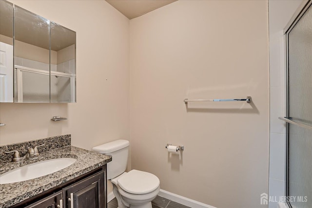 223 Edison Glen Ter, Edison, NJ 08837 - bathroom with vanity and an enclosed shower