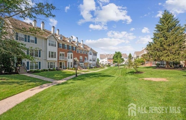 4108 Dilts Ln, Bridgewater, NJ 08807 - view of home's community featuring a residential view and a lawn