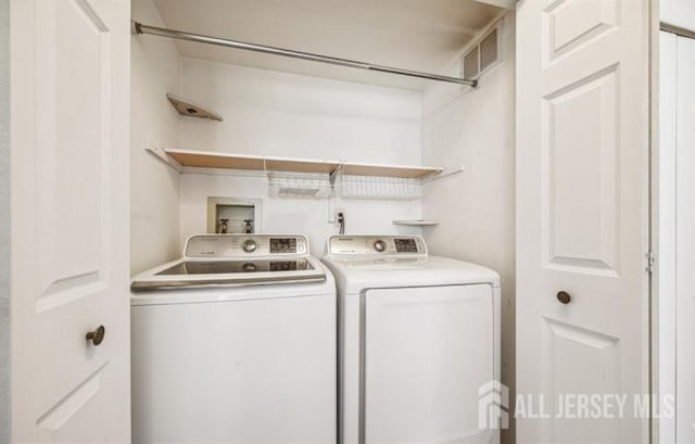 4108 Dilts Ln, Bridgewater, NJ 08807 - laundry area featuring washing machine and dryer