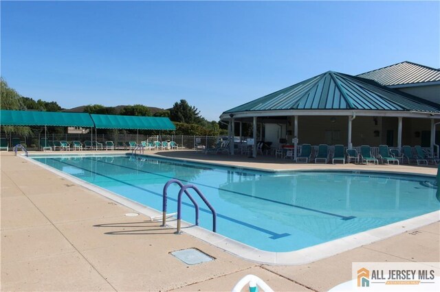 view of pool with a patio area