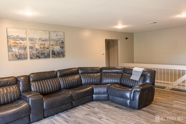 living room featuring wood finished floors
