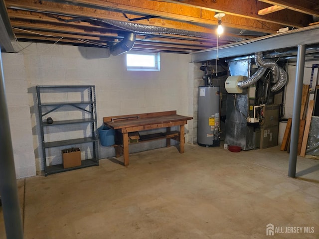 16 Phillip Ct, Monroe, NJ 08831 - basement with gas water heater and heating unit