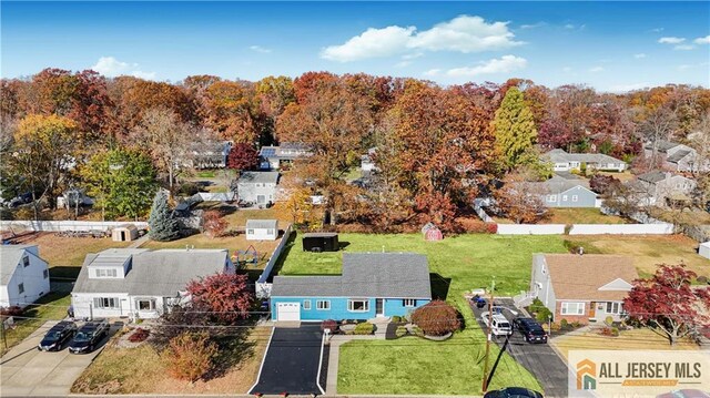 birds eye view of property