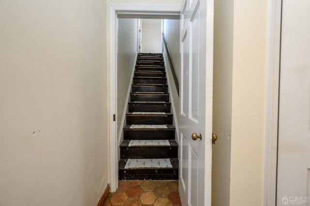 view of stairway