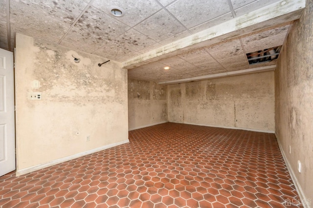 view of basement