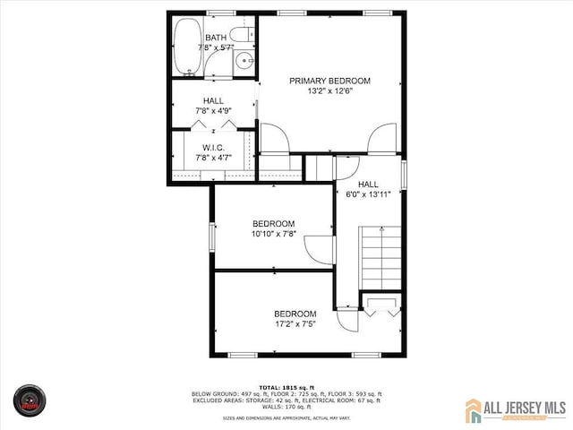 27 Laurel St, South Amboy, NJ 08879 - view of floor plan / room layout