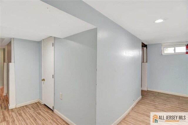 27 Laurel St, South Amboy, NJ 08879 - basement with wood finished floors and recessed lighting