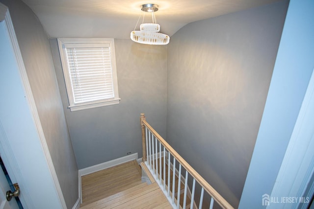 719 Charles St, South Amboy, NJ 08879 - staircase with wood finished floors and baseboards