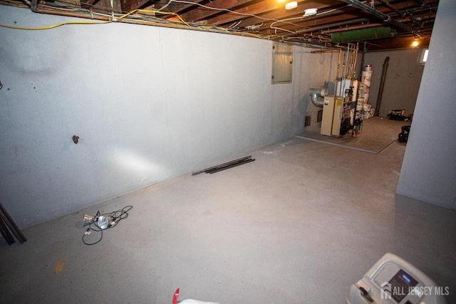 719 Charles St, South Amboy, NJ 08879 - unfinished below grade area with a heating unit