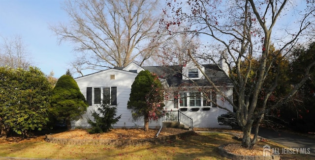 view of cape cod home